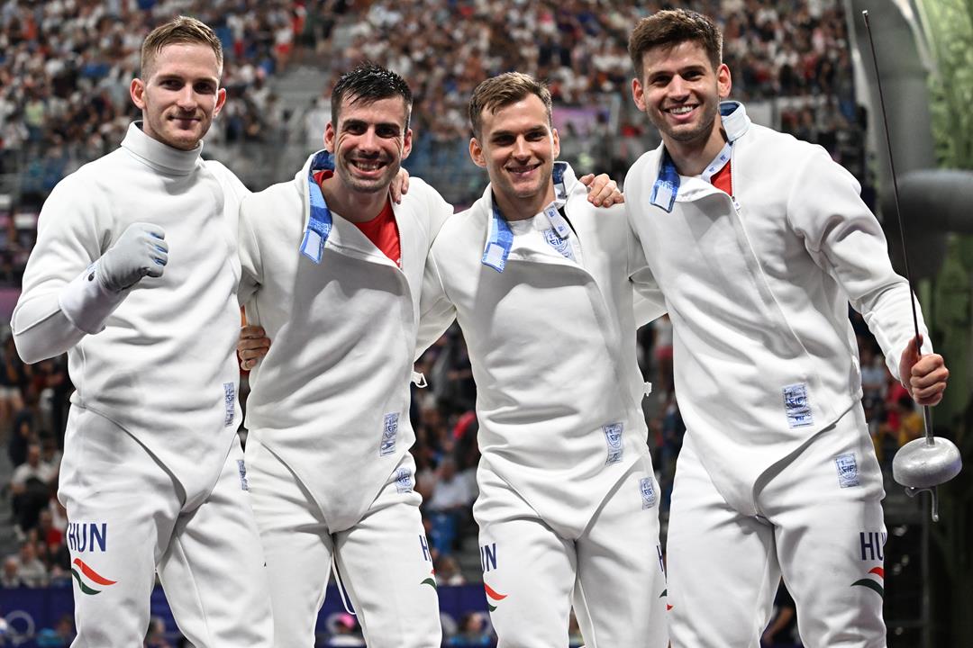 Hungarian men's epee team wins Hungary's second gold