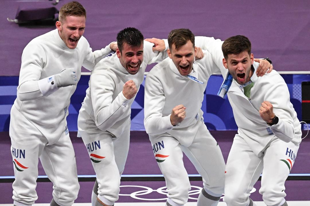 Hungarian men's epee team wins Hungary's second gold