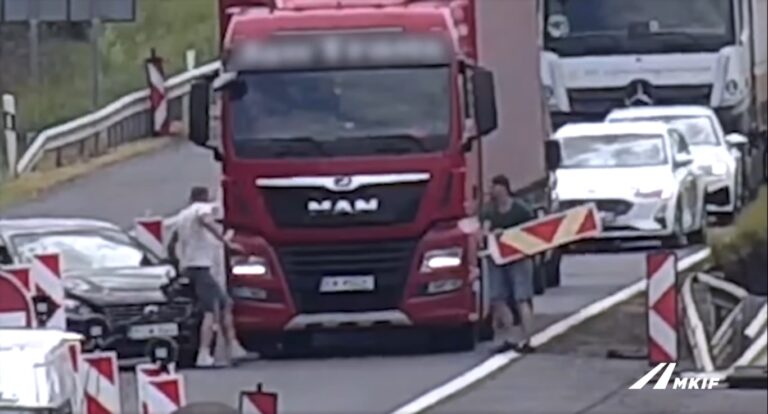 driver fight motorway HUngary