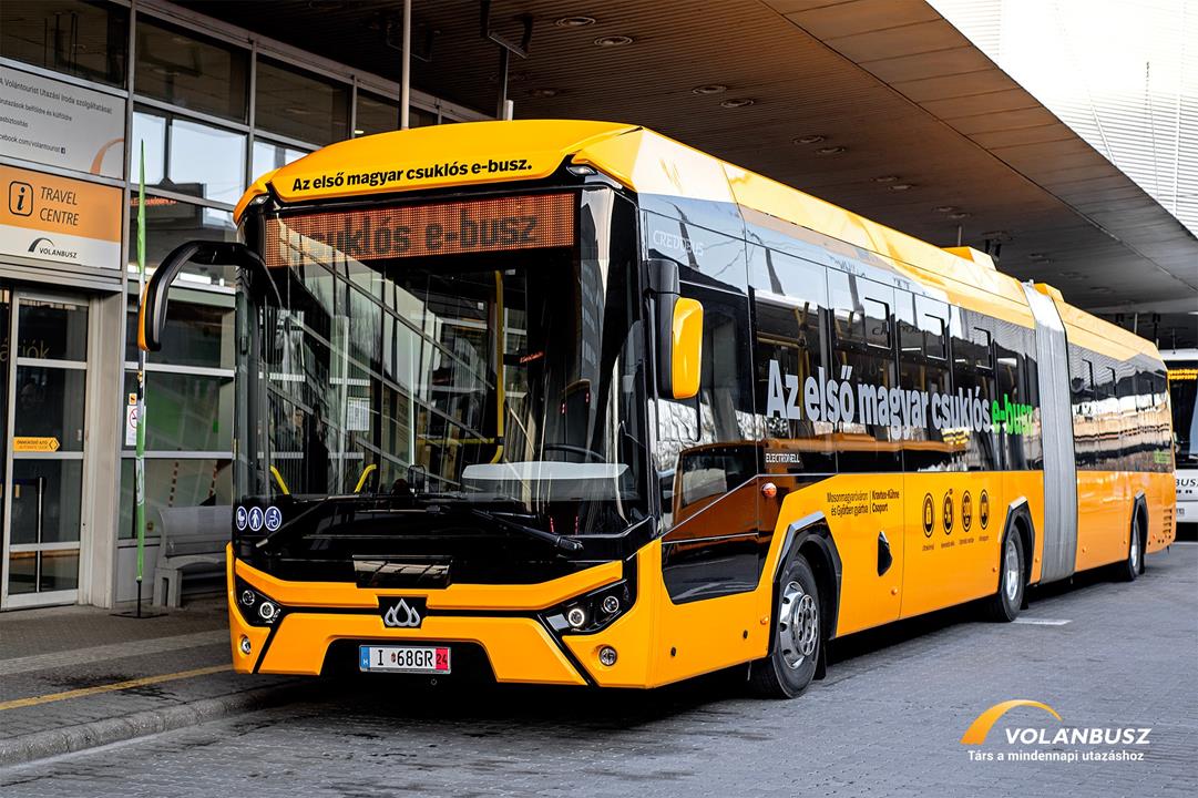 Brand-new, Hungary-made articulated e-buses will serve passengers from 2025 Volánbusz
