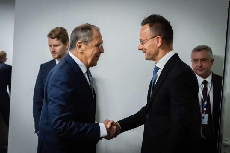 FM Szijjártó and Russian FM Lavrov peace mission Hungarian government