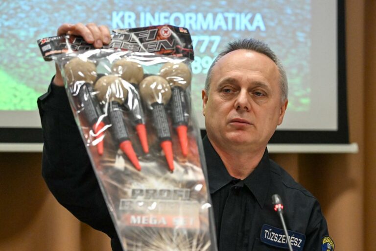 illegal fireworks police hungary