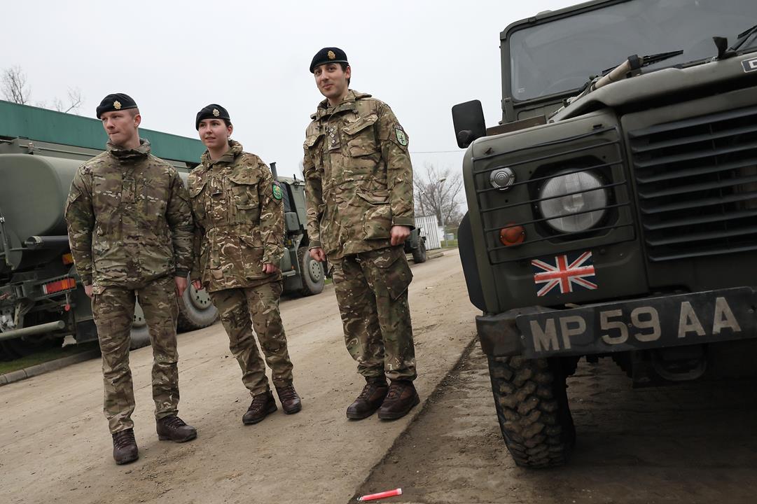 British troops arrived in Hungary