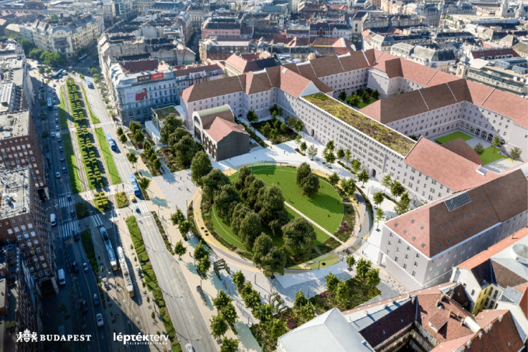City Hall Park to be renovated in the heart of Budapest