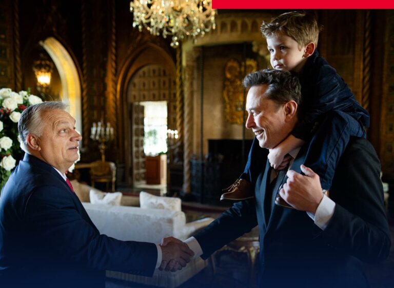 Elon Musk Viktor Orbán Mar-a-Lago