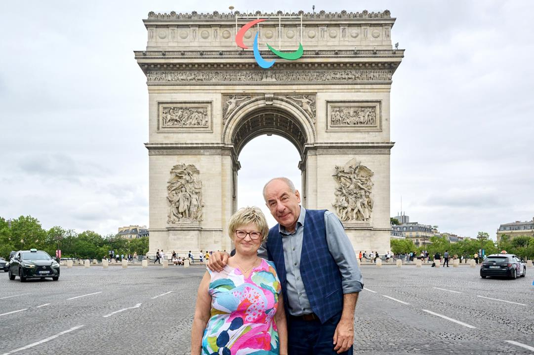 Hungarian President in Paris with his wife (Copy)