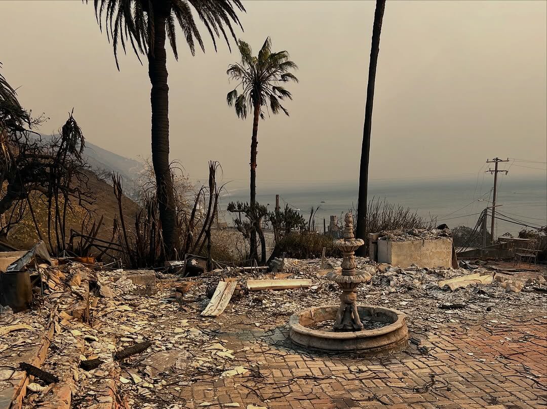 Hungarian top model's house toasted in brutal LA fire