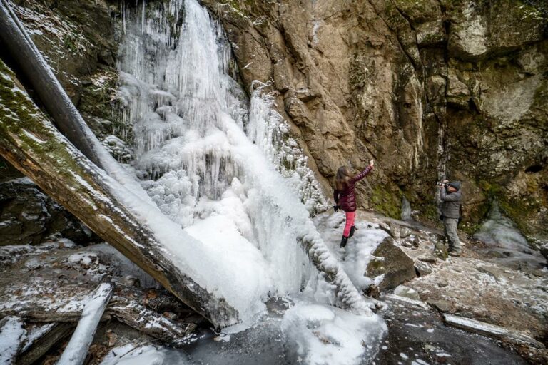 Natural wonder in Hungary Ilona Valley Waterfall