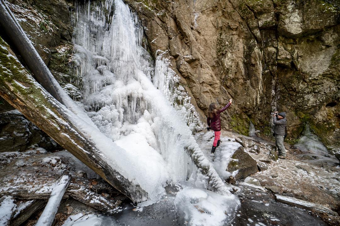 Natural wonder in Hungary Ilona Valley Waterfall
