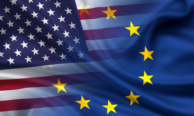 usa eu european union united states flag