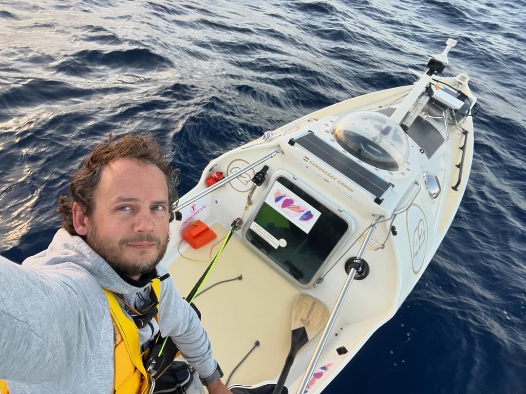 Gábor Rakonczay crossed the Atlantic solo in a canoe hungary news