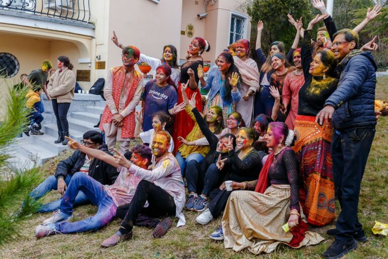 Holi celebration in Budapest, Hungary 2025 Dr. Mukesh Kumar Srivastava, Director of ASCC