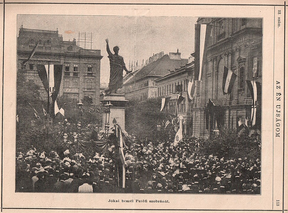 15 March celebrations Jókai Mór speech Petőfi statue Hungary history