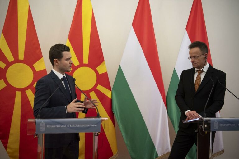 North Macedonian foreign minister Timcho Mucunski held talks in Hungary