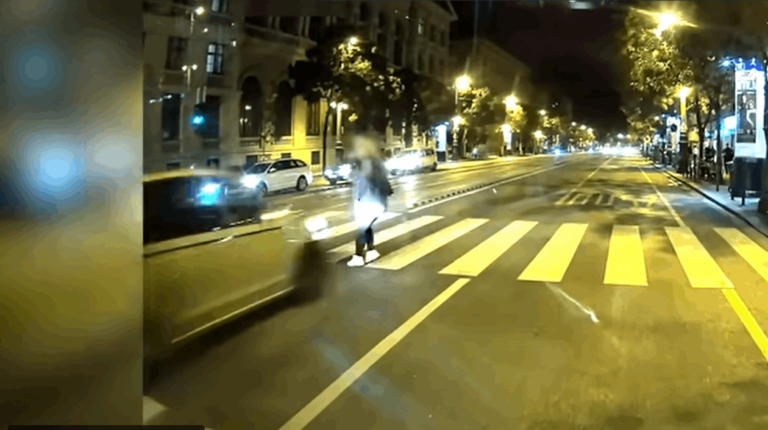 Woman run over to death on Budapest crosswalk