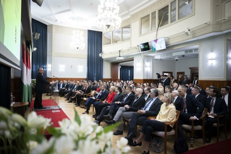 Orbán opens mission heads' meeting. Photo: MTI