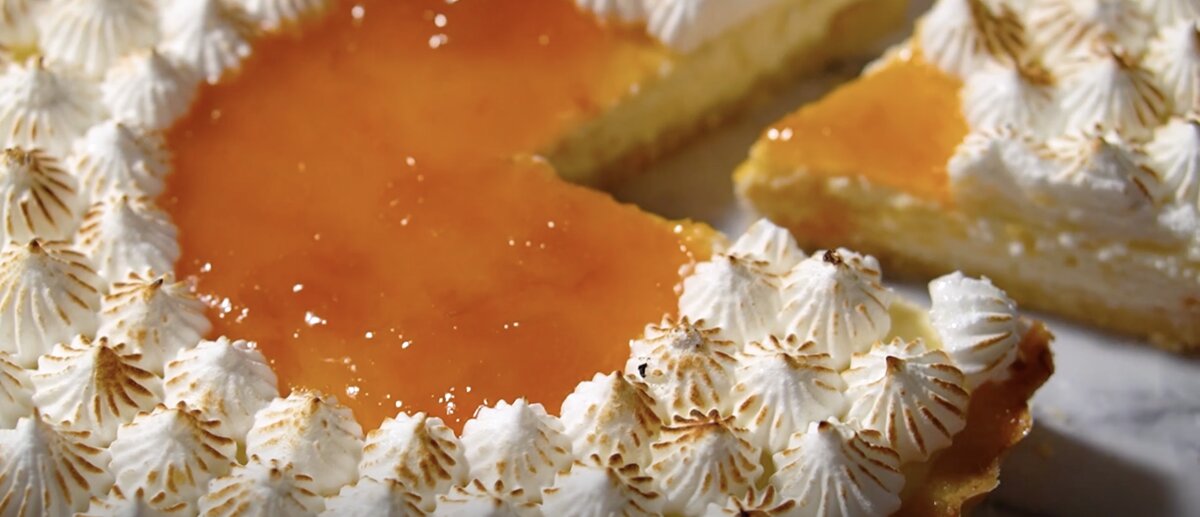 Hungarian desserts Rákóczi cottage cheese pie