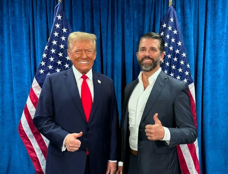 Trump Jr and Donald Trump