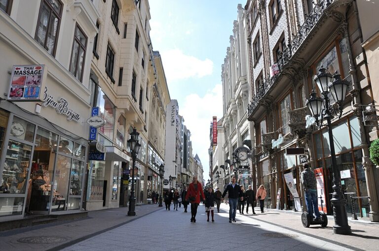 Budapest Váci pedestrian street BKK