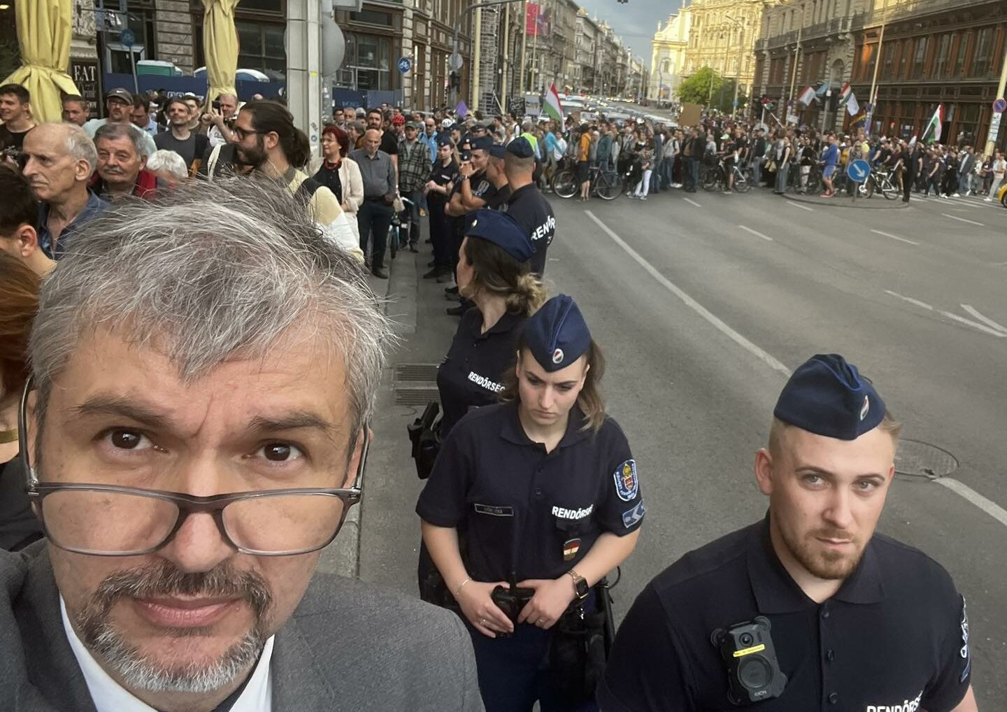 Hadházy Budapest protest police
