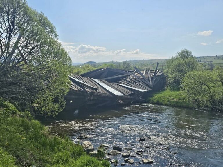 Maroshévíz bridge collapsed