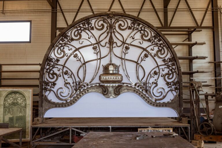 Buda Castle winged Iron Gate