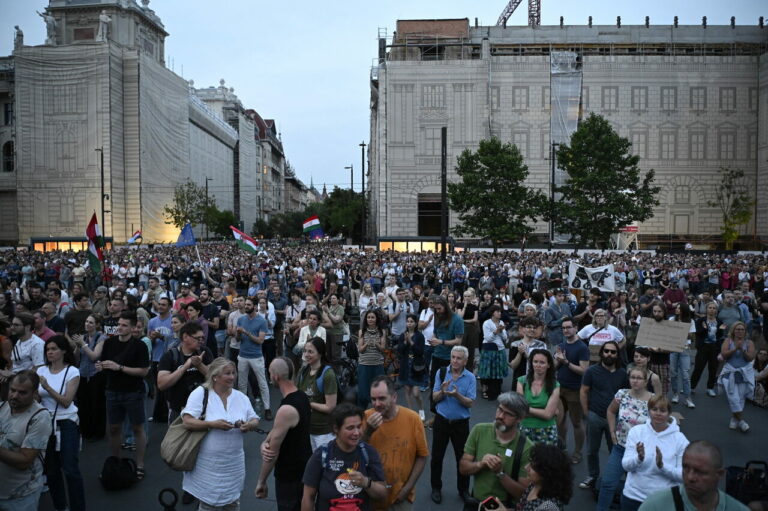 Budapest protest Orbán govt