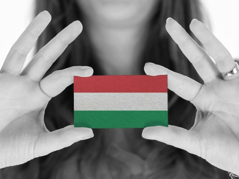 Hungarian citizenship flag woman