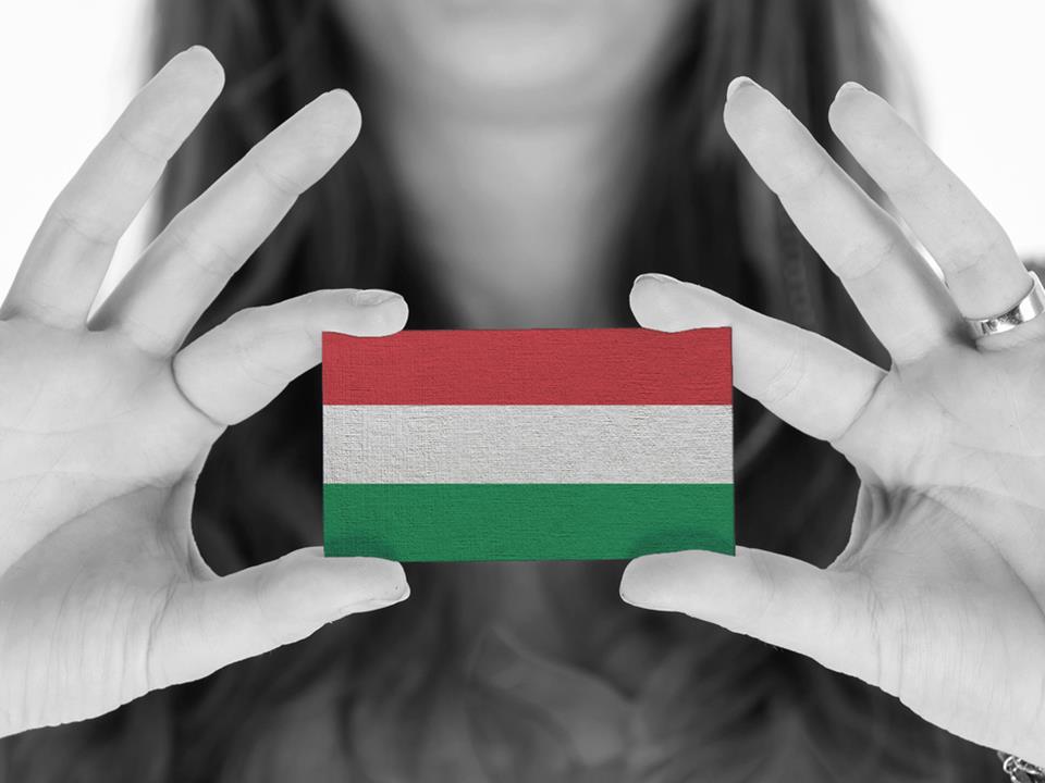 Hungarian citizenship flag woman