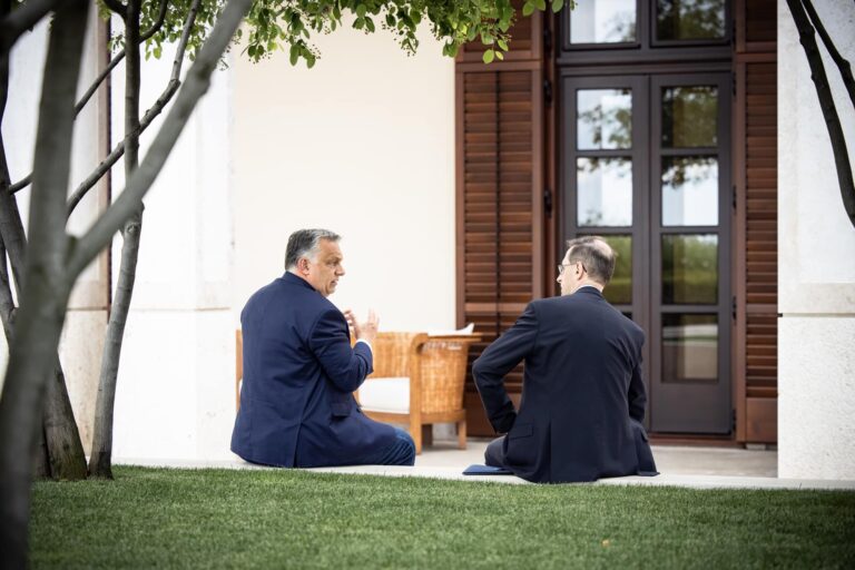 National Bank Governor Mihály Varga and PM Orbán