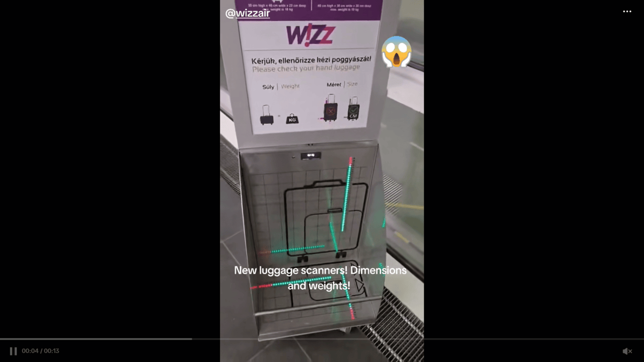 Wizz Air Budapest Airport gauge