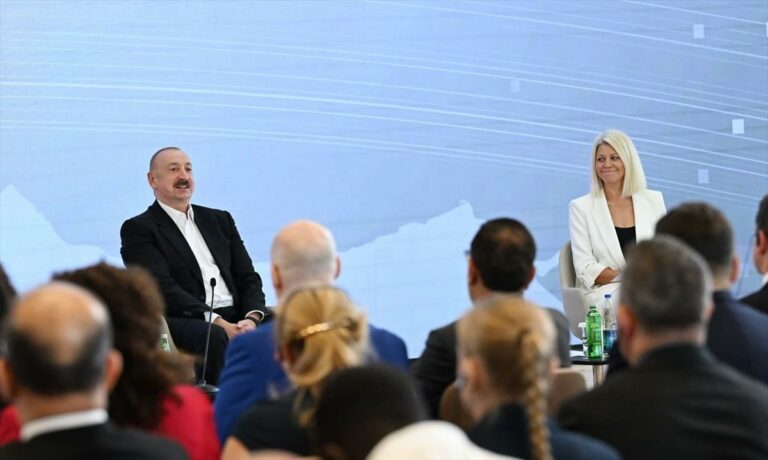 Aliyev Azerbaijan president Global Media Forum 2025