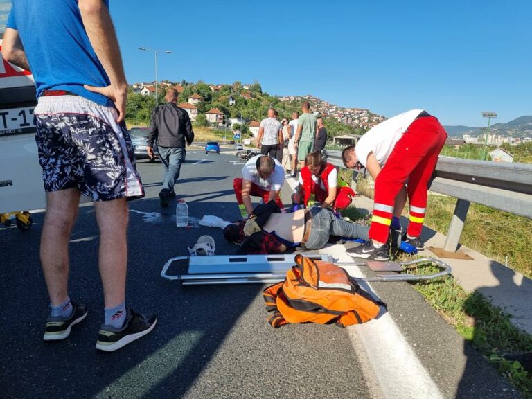 Hungarian motorcyclist crash