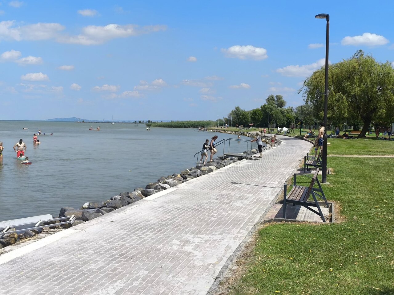 Lake Balaton beach budget travel free swimming