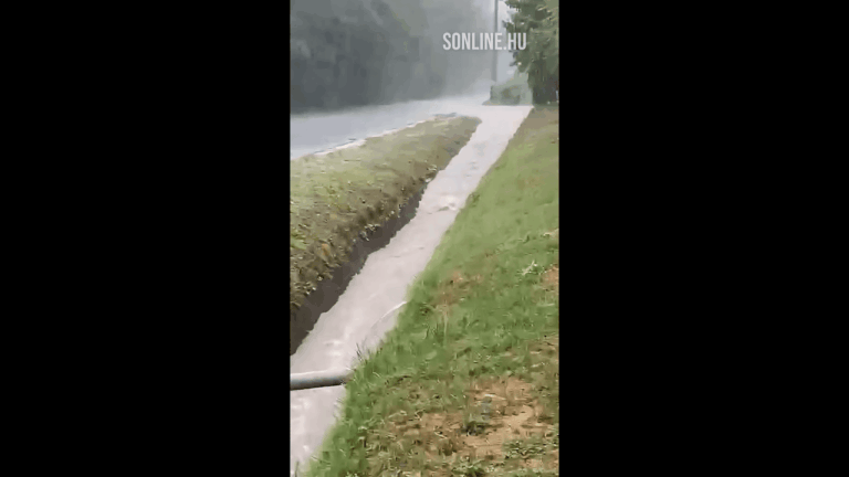 storm flooding rain hungary weather