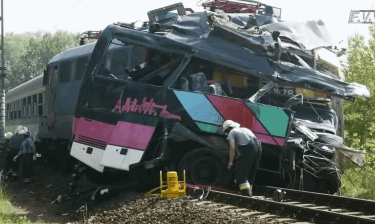 train accident Hungary collision survivor testimony